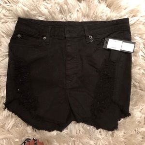 Carmar Olivia Black stretch Jean shorts